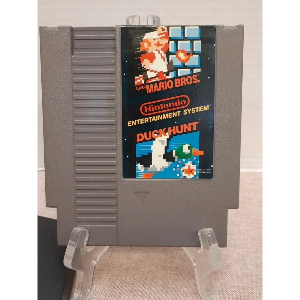 Super Mario Bros. Duck Hunt With Manual (Nintendo NES, 1988) Authentic/ Sleeve